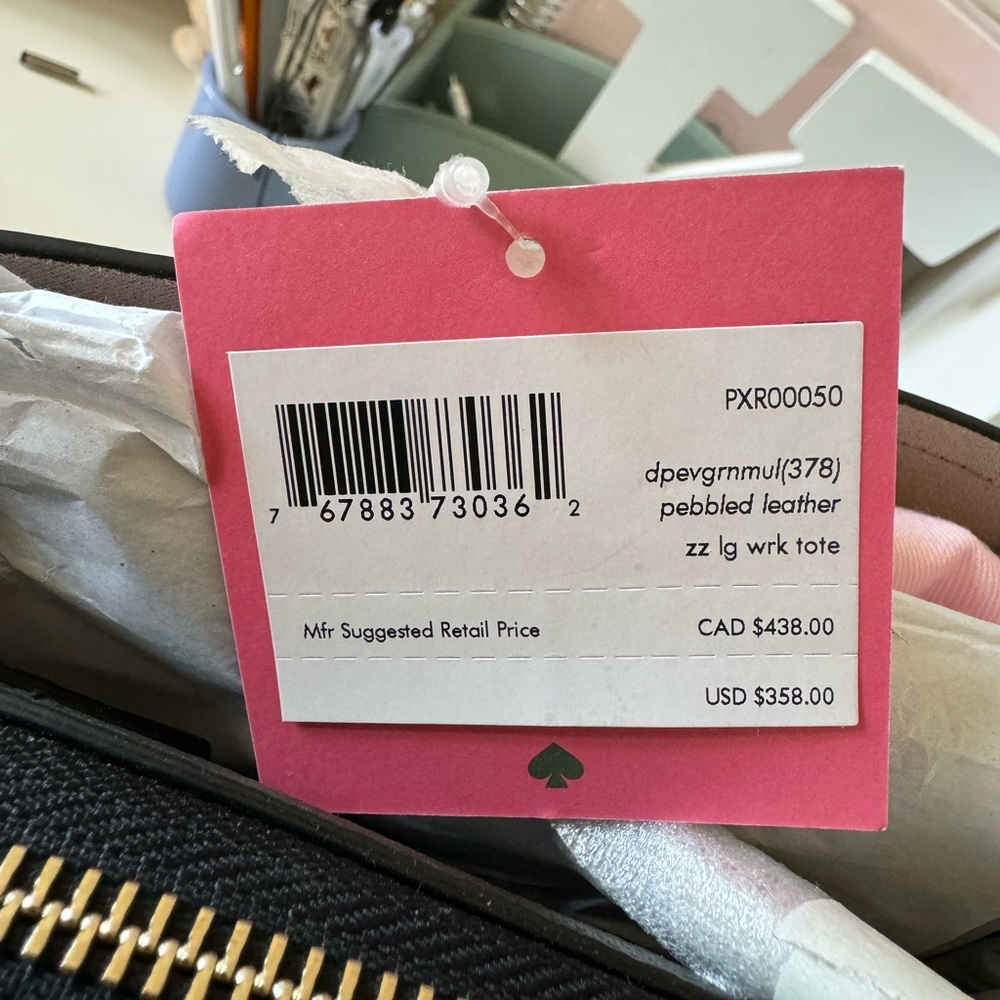 KATE SPADE ZEEZEE LARGE WORK TOTE - Picture 4 of 11